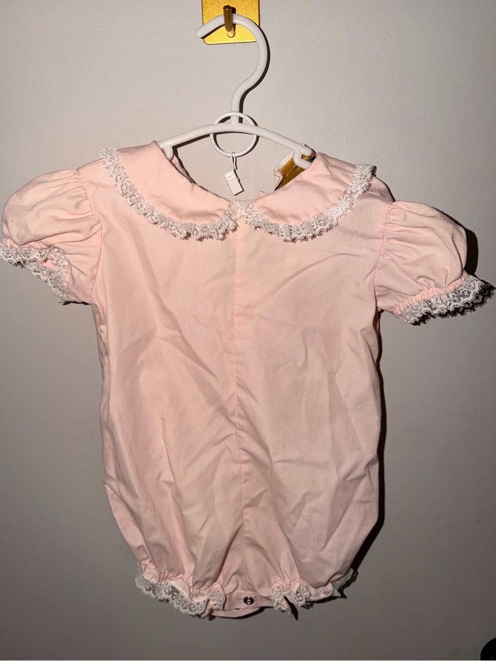 Kan-nette Boutique Pink Lace Romper & Overlay Set 18M